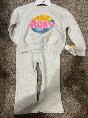 Roxy Girls' Logo Sweatshirt & Pants Set